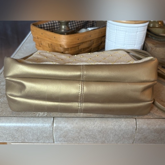 Vintage Warren Reed shoulder bag with gold bead accents in excellent condition! - Picture 3 of 12